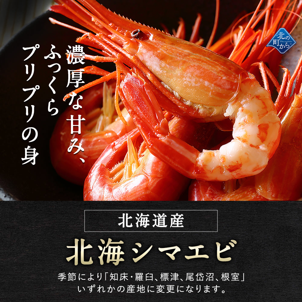 北海シマエビ 大 500g 目安25尾前後 北海道産 新鮮な素材の甘みと塩加減にこだわった極上逸品！シマエビ 海老 しまえび
