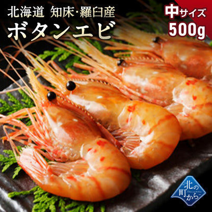 ボタンエビ 中500g 目安18尾前後 北海道 知床・羅臼産