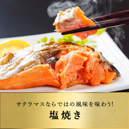 サクラマス 北海道 知床・羅臼産 半身 5枚 総重量1.5kg前後 鱒 ます マス 天然 産地直送
