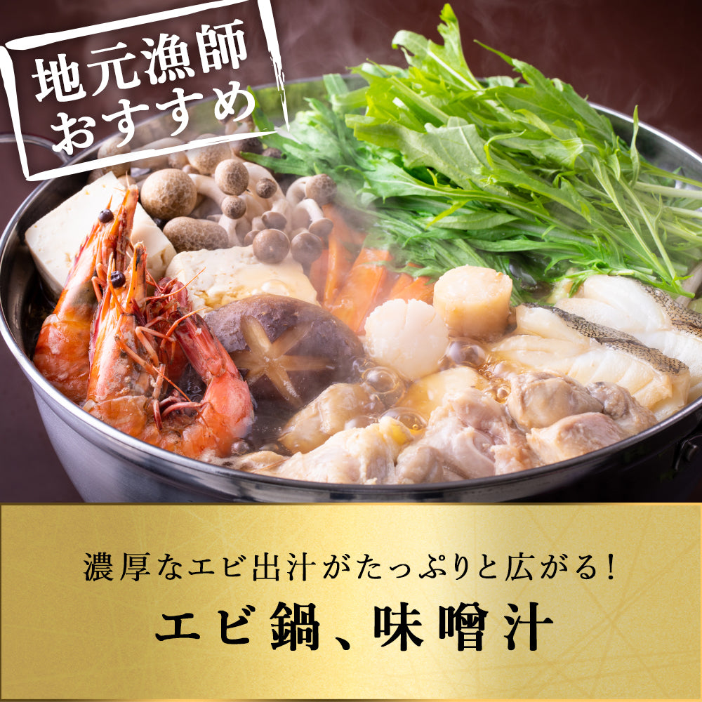 北海道 知床・羅臼産 ガサエビ 500g 栄養豊富な海で育ったエビは、旨みは濃く身は大きく！ ダイオウキジンエビ 魚貝 えび エビ 海老 冷凍 希少品 国産 産地直送 お取り寄せ グルメ 焼きエビ 海鮮鍋 味噌汁